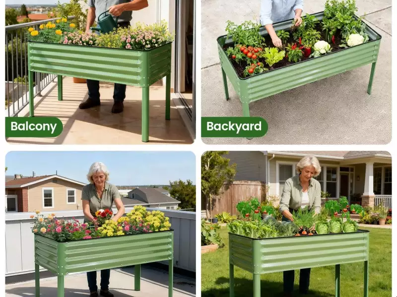 Landscape Amenities — Metal Planter Series