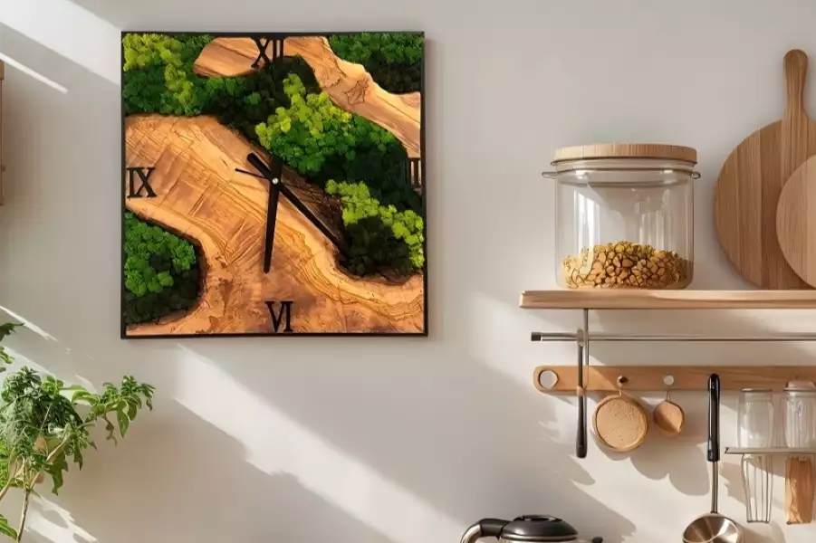 Green Plant Décor—Moss Craft Painting Décor